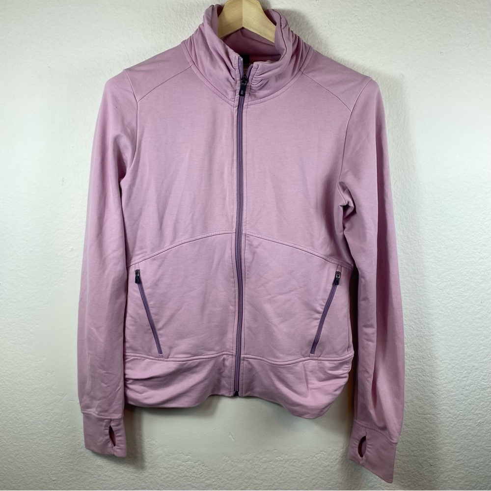 Patagonia Women’s Med Full Zip‎ Jacket Mockneck Pockets Outdoors Gym Yoga Hiking